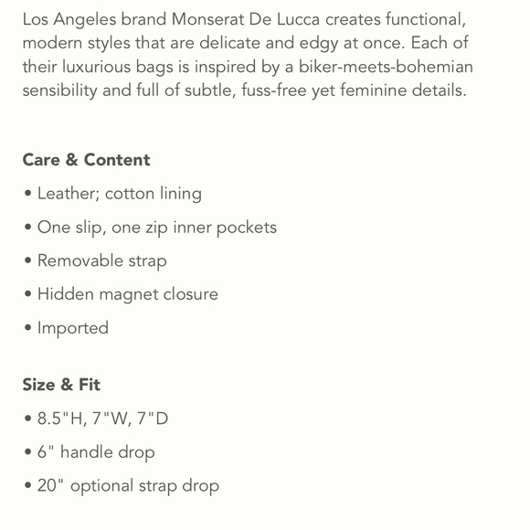 Anthropologie x Monserat De Lucca Leather Bucket Bag w/ Crossbody ✨ - Picture 5 of 16